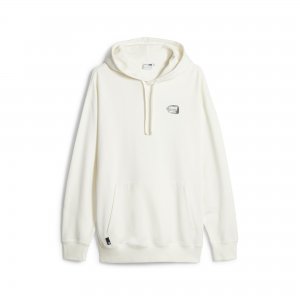 DOWNTOWN Graphic Hoodie TR Warm White