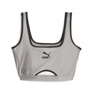 DARE TO Crop Top Concrete Gray