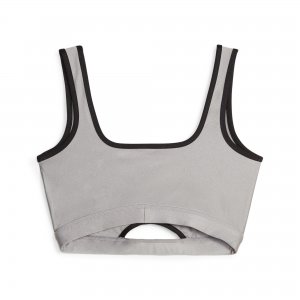 DARE TO Crop Top Concrete Gray