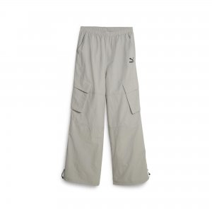 DARE TO Relaxed Woven Pants Concrete Gra