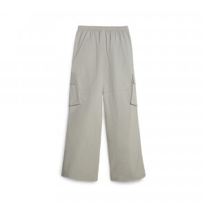 DARE TO Relaxed Woven Pants Concrete Gra