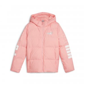 PUMA POWER Hooded Jacket Peach Smoothie