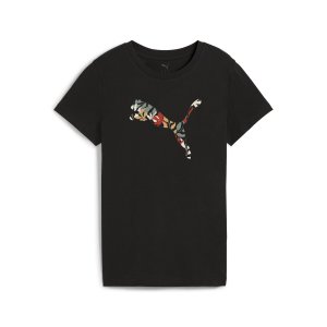 GRAPHICS Floral Cat Logo Tee
