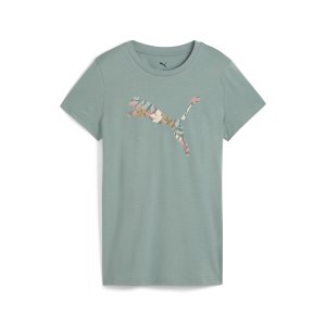 GRAPHICS Floral Cat Logo Tee