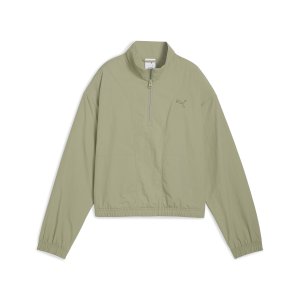 HER Woven Half-Zip Crew