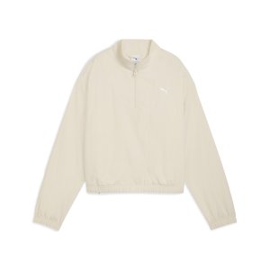 HER Woven Half-Zip Crew