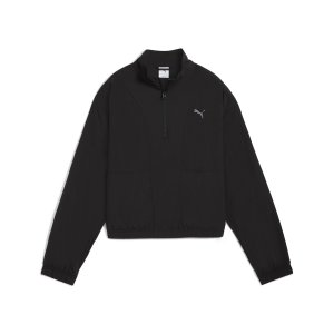 HER Woven Half-Zip Crew